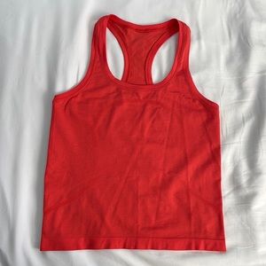 Lululemon Swiftly Tech Racerback Orange (Race Length) Size 6